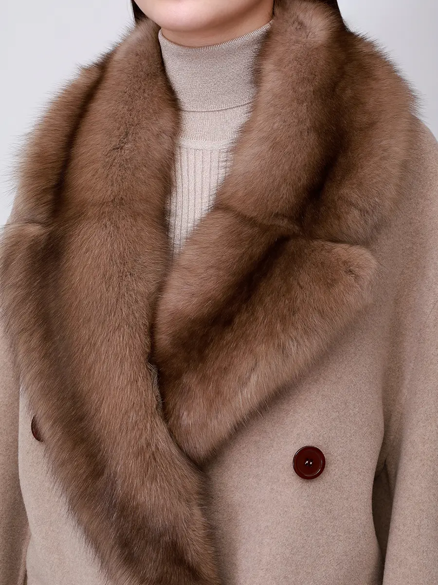 Пальто однотонное