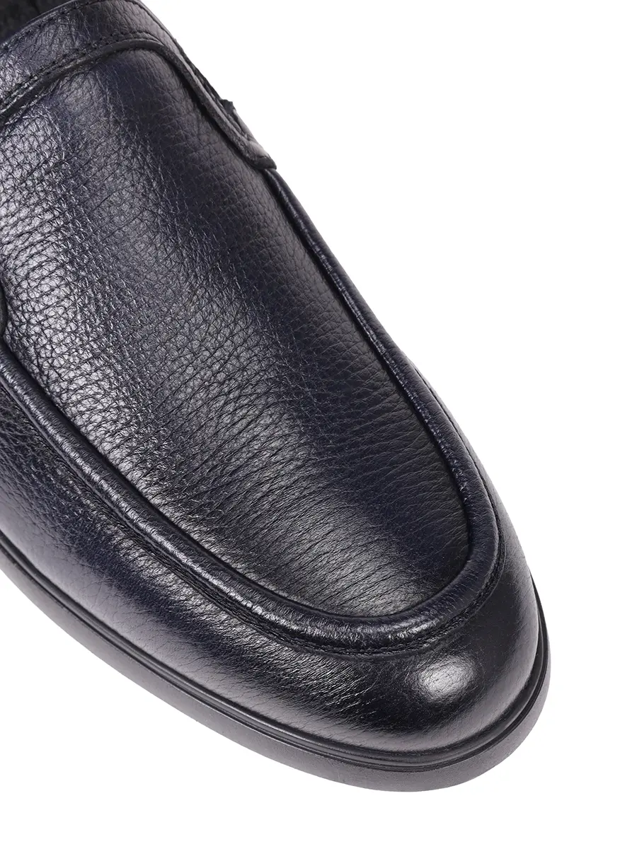 Лоферы кожаные на байке