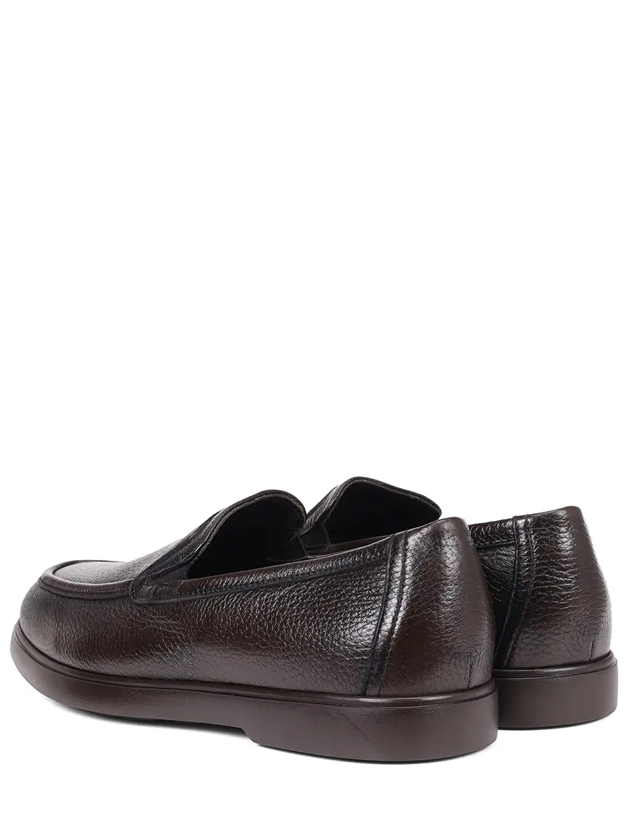 Лоферы кожаные на байке