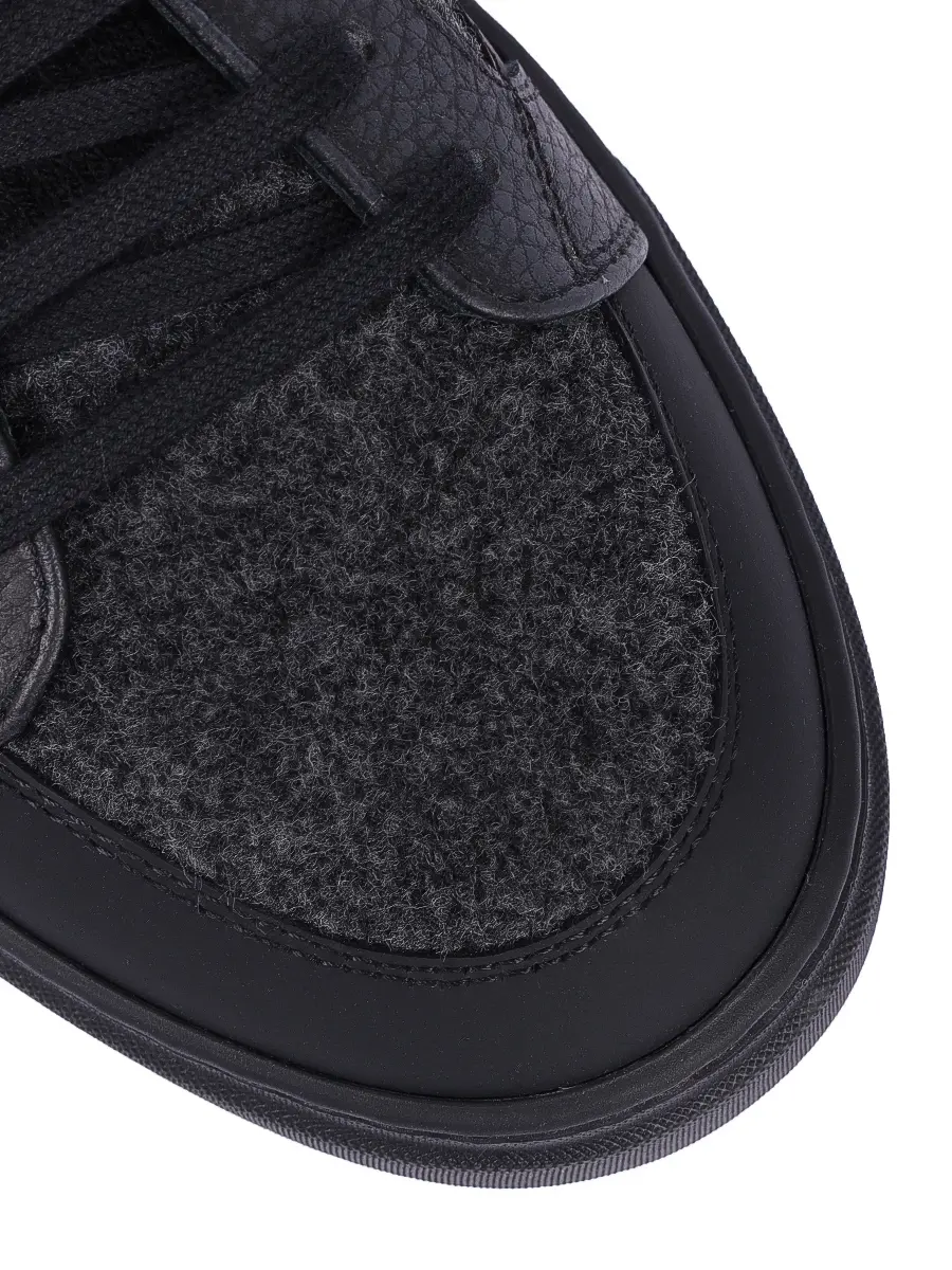 Кеды комбинированные на меху