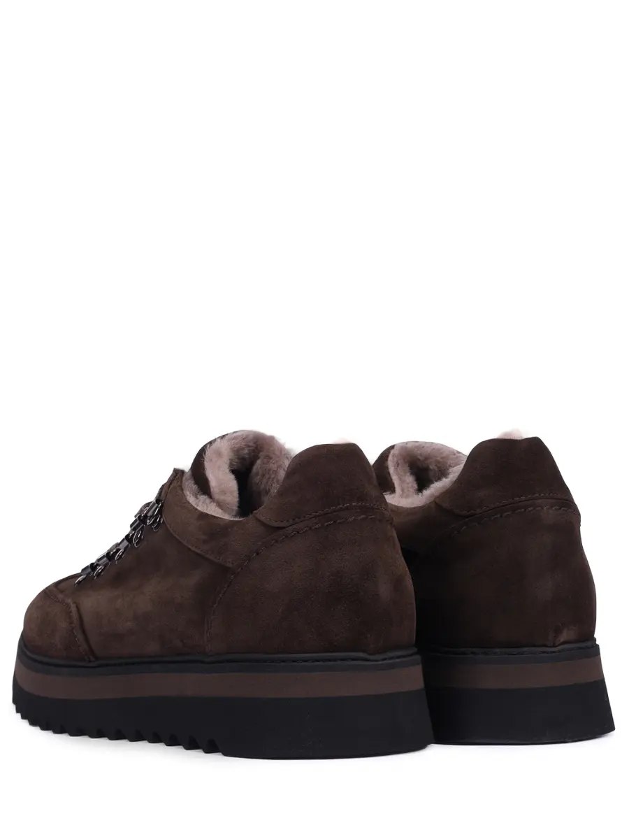 Кроссовки замшевые на меху