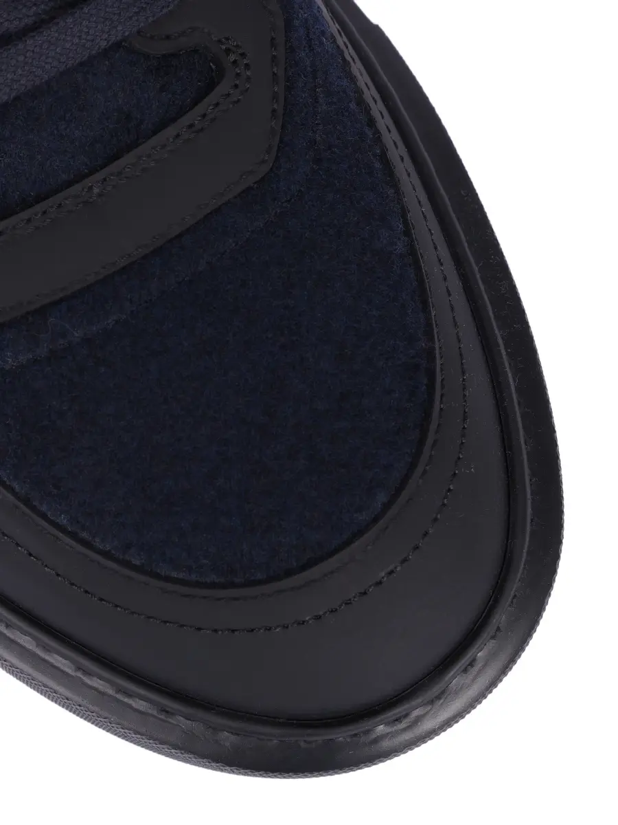 Кеды текстильные на меху