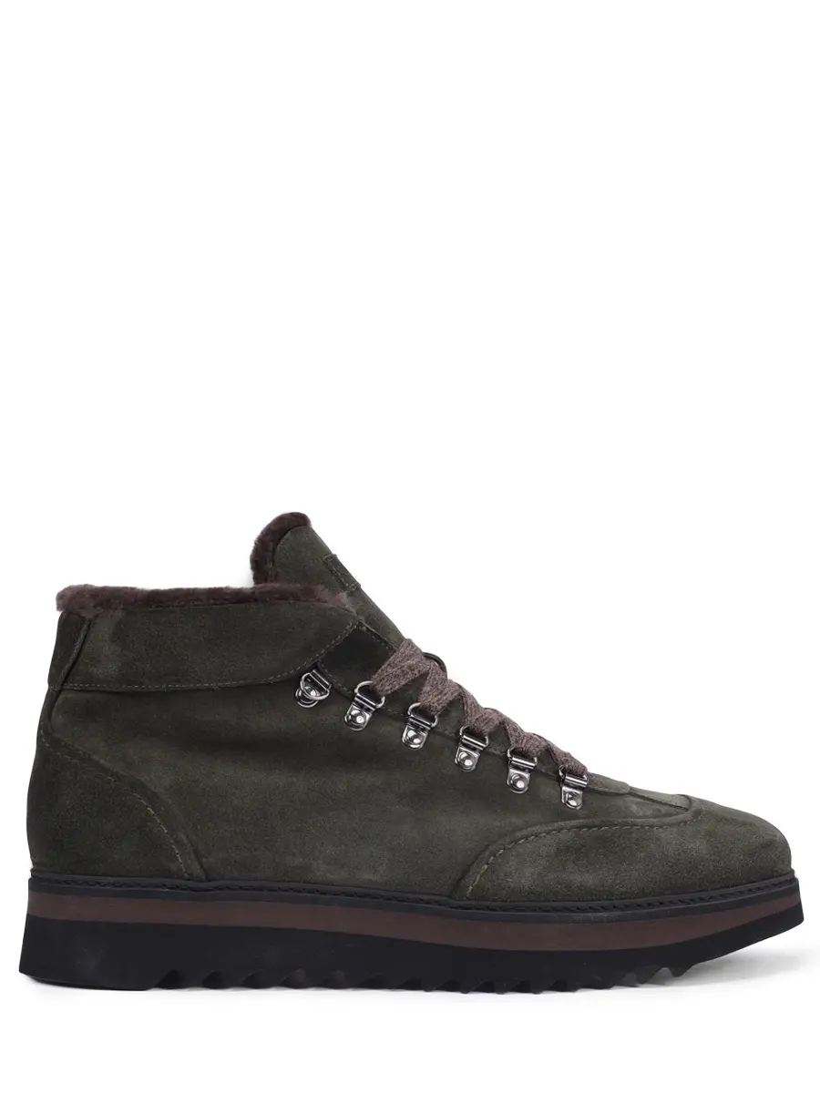 Ботинки замшевые на меху