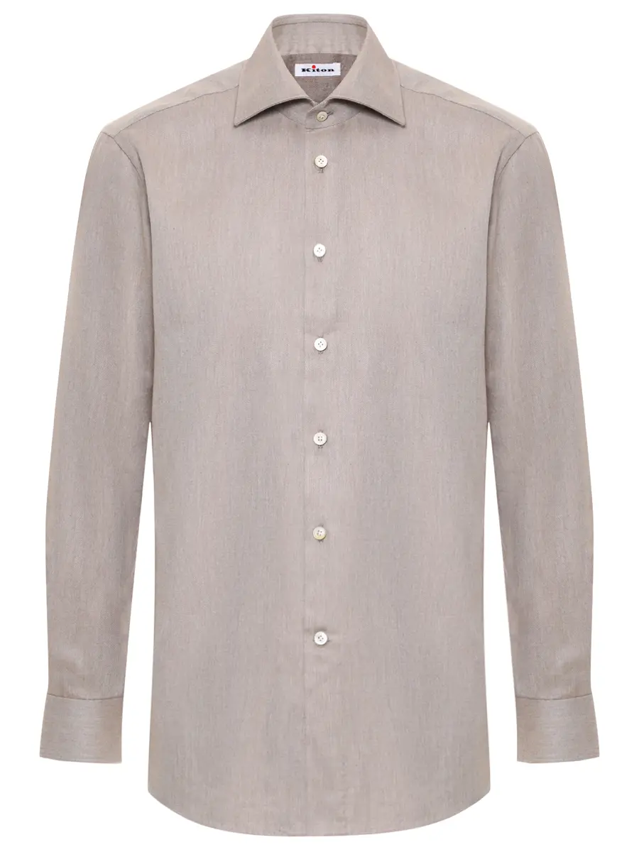 Рубашка Slim Fit из хлопка и лиоцелла