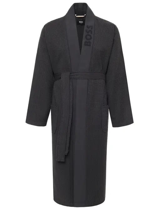 Халат из хлопка и вискозы BOSS