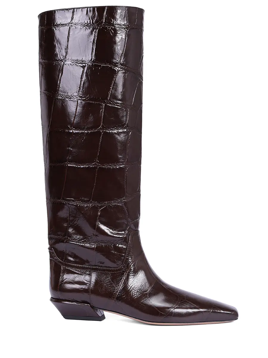 Сапоги кожаные