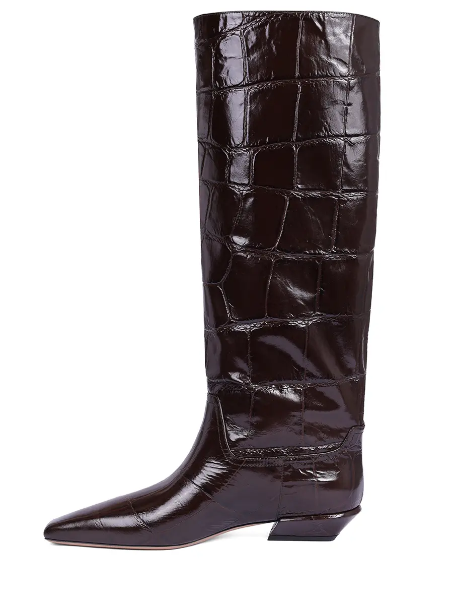 Сапоги кожаные