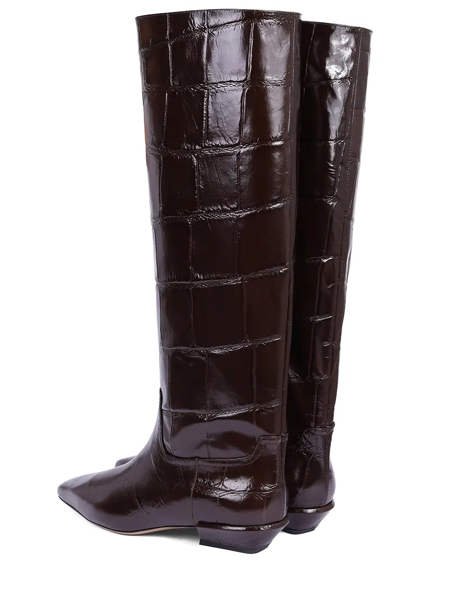 Сапоги кожаные