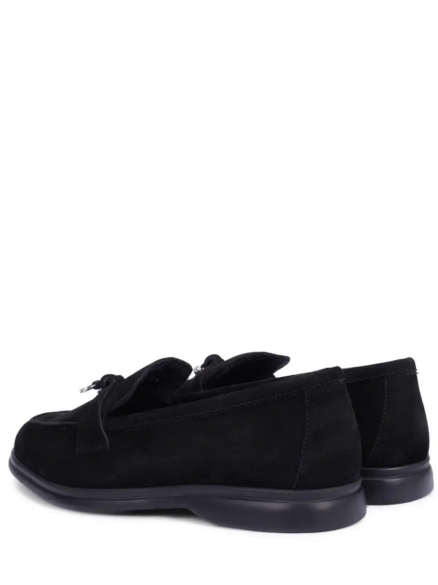 Лоферы замшевые на байке