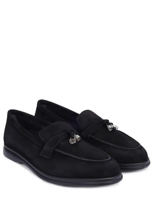 Лоферы замшевые на байке ALDO BRUE`