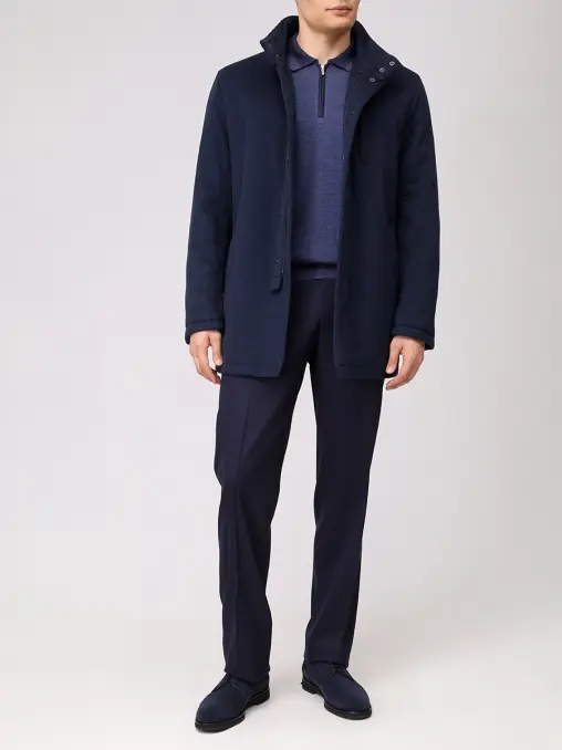 Поло из шерсти и шелка BERTOLO LUXURY MENSWEAR