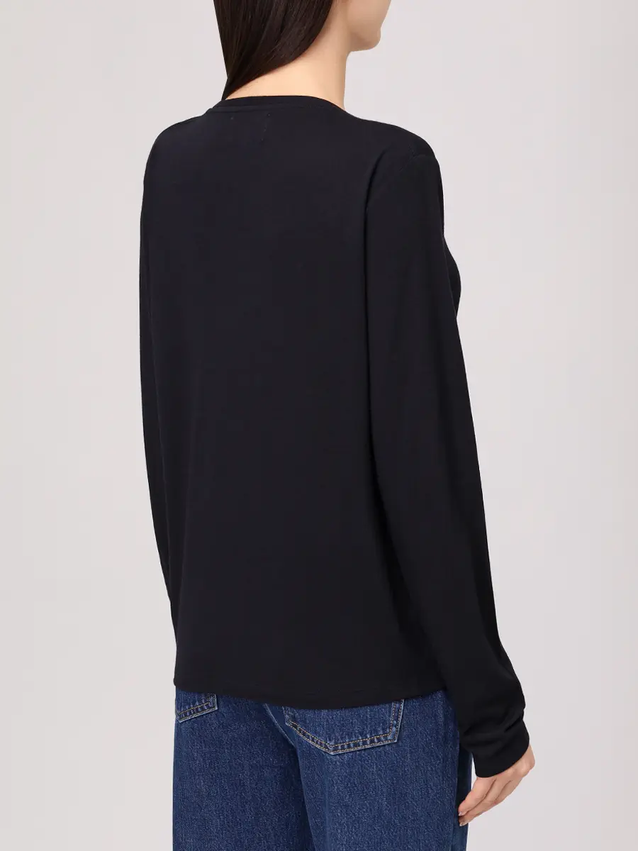 Лонгслив из вискозы и шерсти Ava