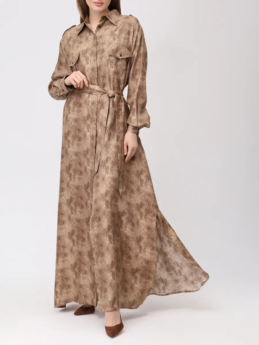 Платье шелковое