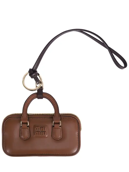 Брелок кожаный Arcadie MIU MIU