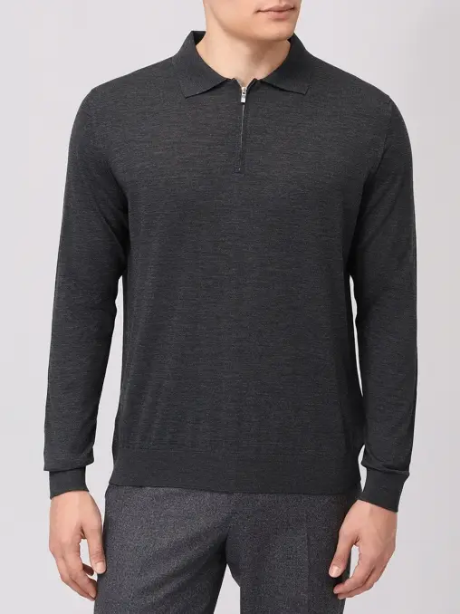 Поло шерстяное KITON