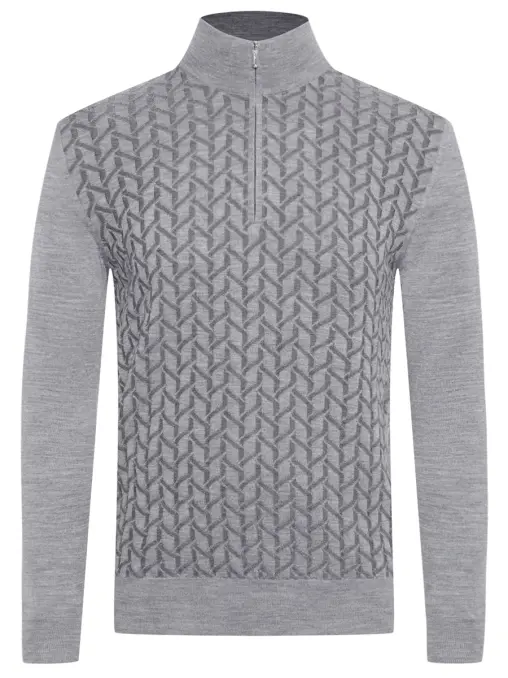 Джемпер из шерсти и шелка BERTOLO LUXURY MENSWEAR