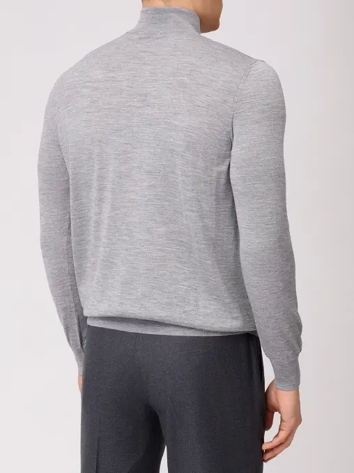 Джемпер из шерсти и шелка BERTOLO LUXURY MENSWEAR
