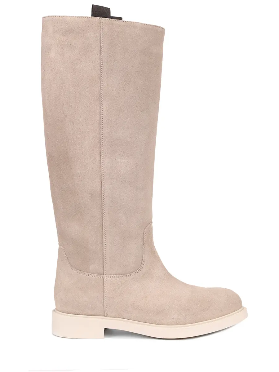 Сапоги замшевые