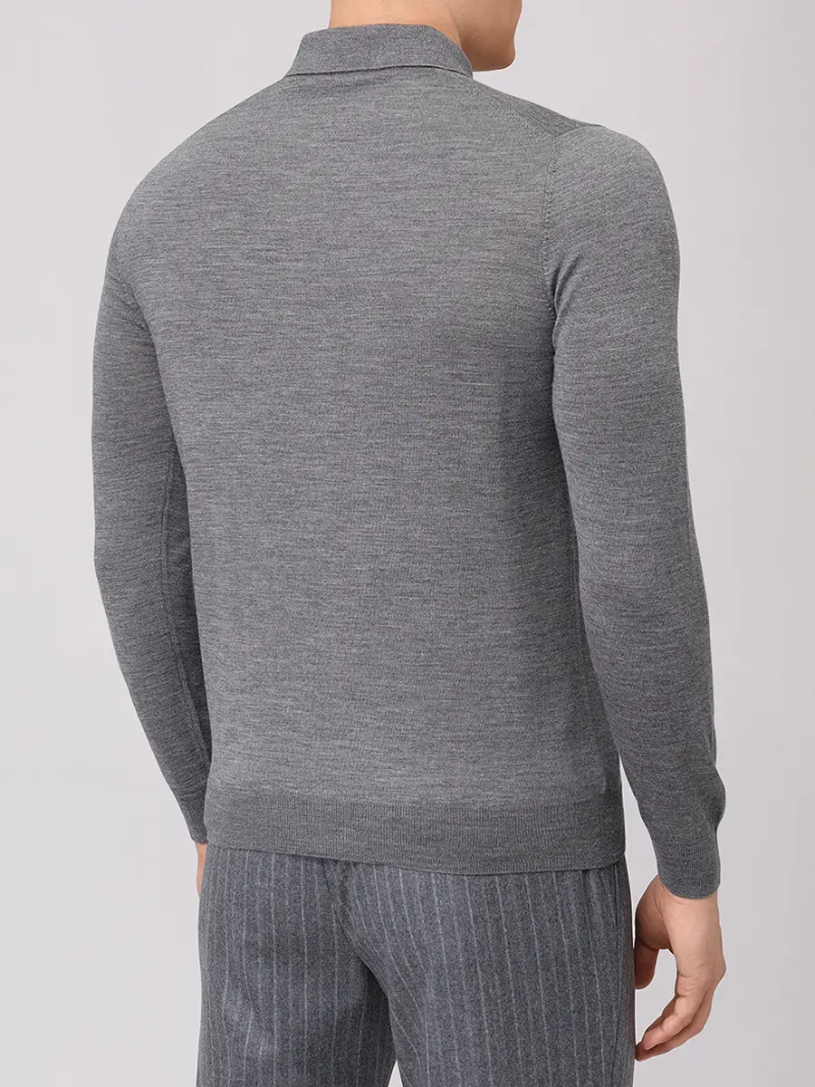 Поло из шерсти и шелка