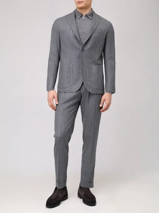 Поло из шерсти и шелка BARBA NAPOLI