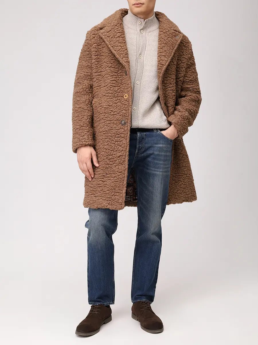 Пальто однотонное