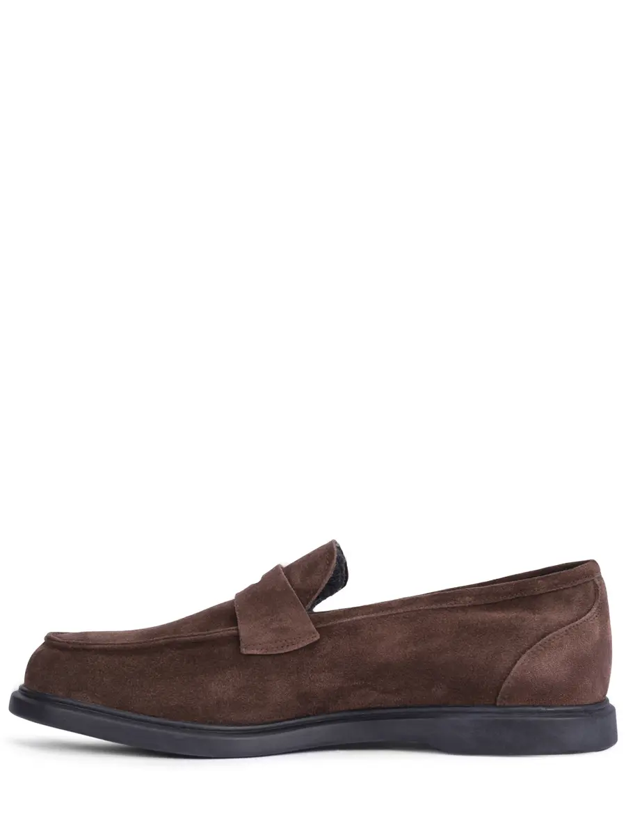 Лоферы замшевые на байке