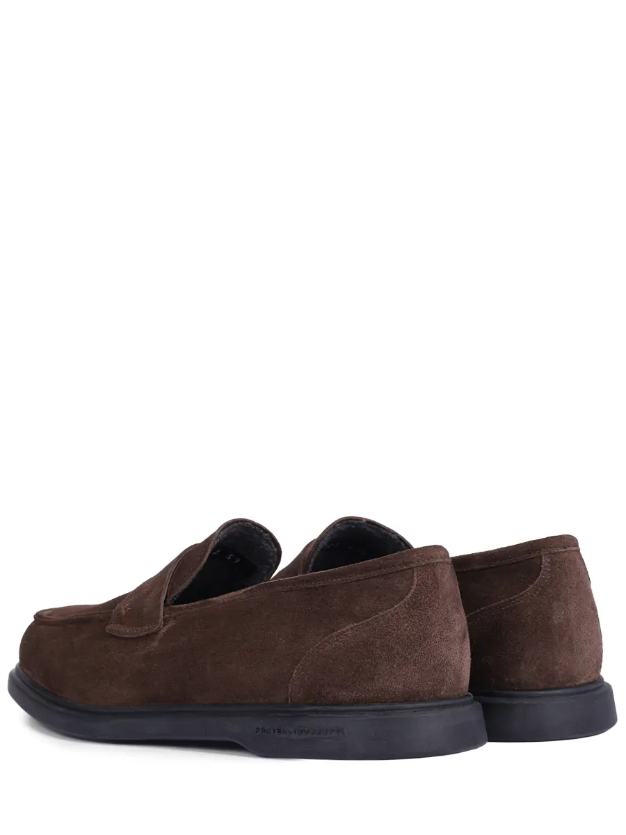 Лоферы замшевые на байке