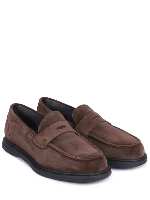 Лоферы замшевые на байке FRATELLI ROSSETTI