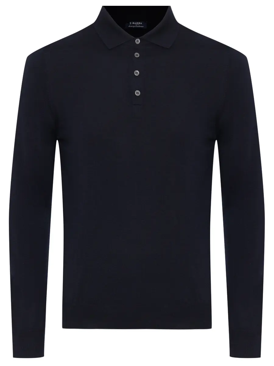 Поло из шерсти и шелка