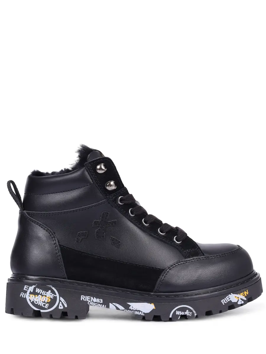 Ботинки кожаные на меху Mid Urban