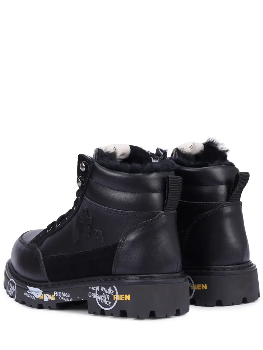 Ботинки кожаные на меху Mid Urban