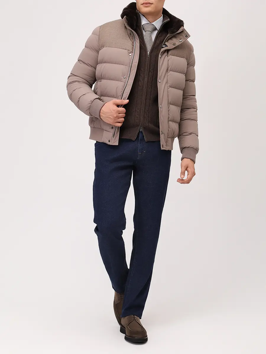 Пуховик стеганый