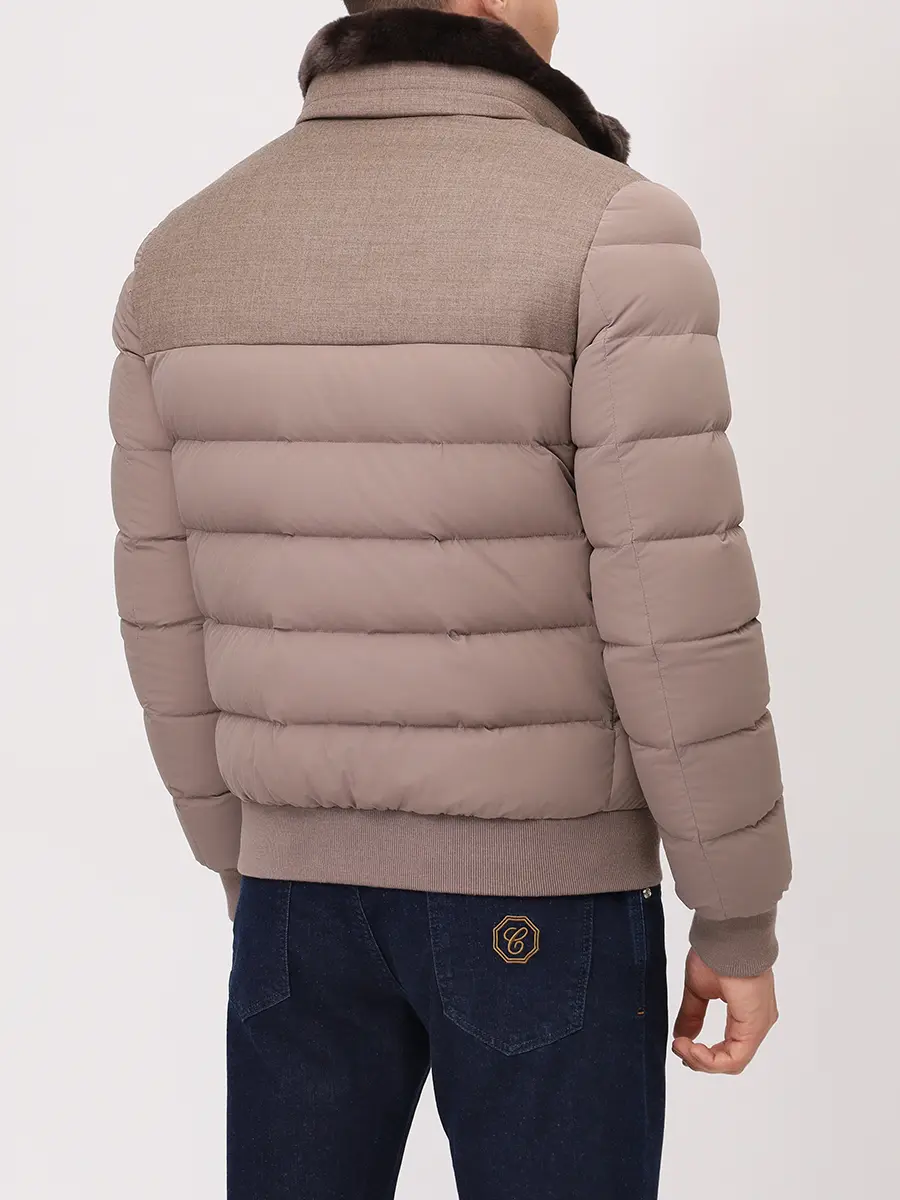 Пуховик стеганый