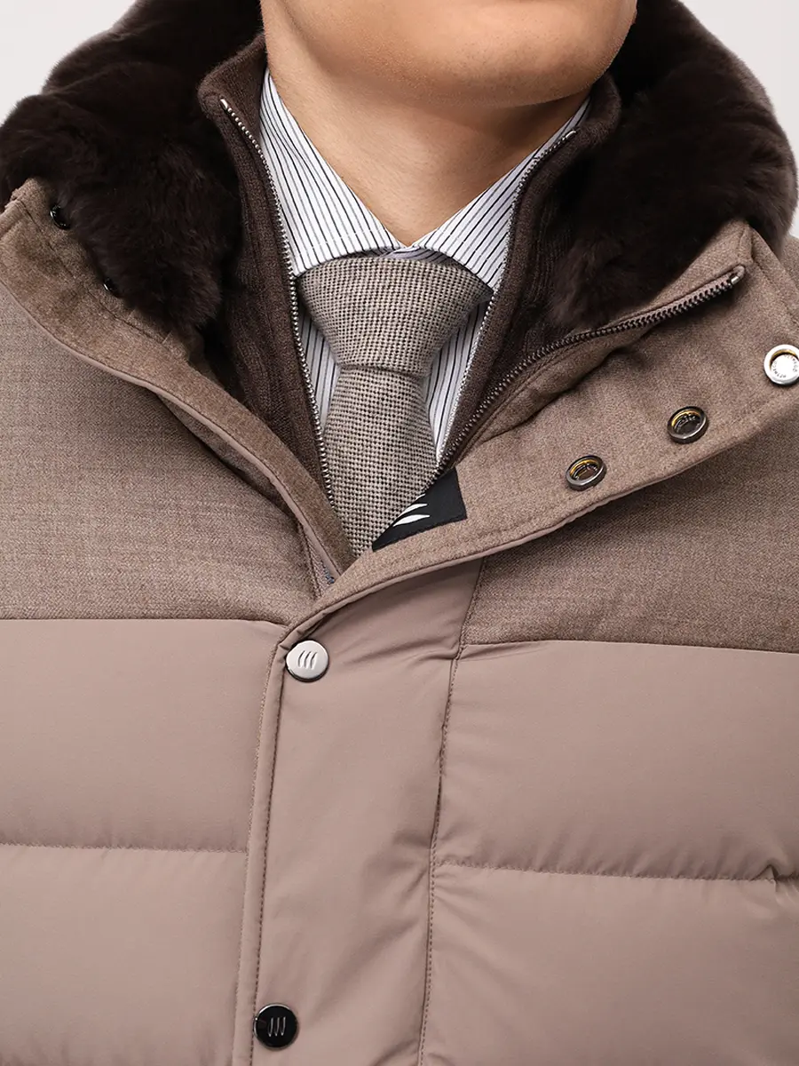 Пуховик стеганый