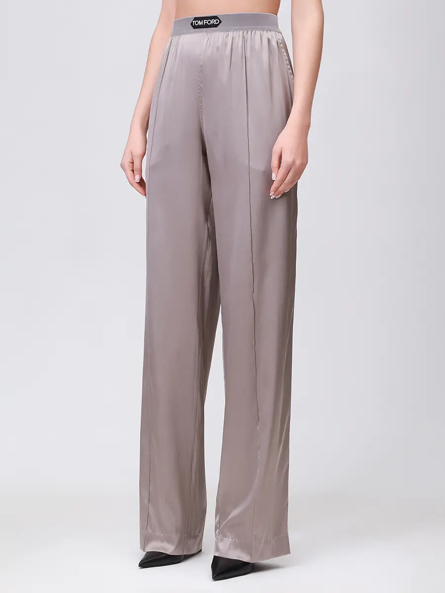 Брюки шелковые
