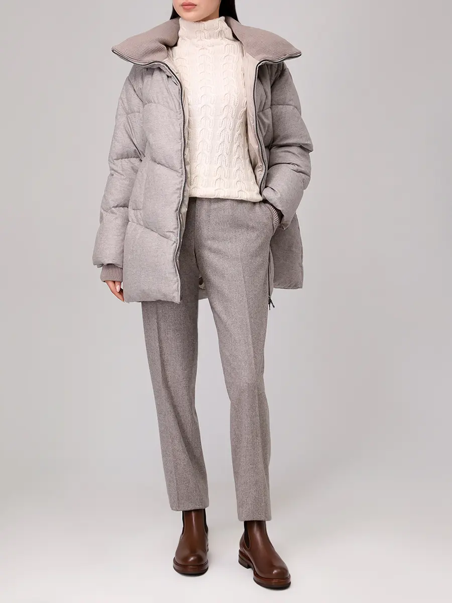 Пуховик стеганый