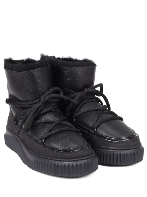 Ботинки кожаные на меху Cortina VOILE BLANCHE