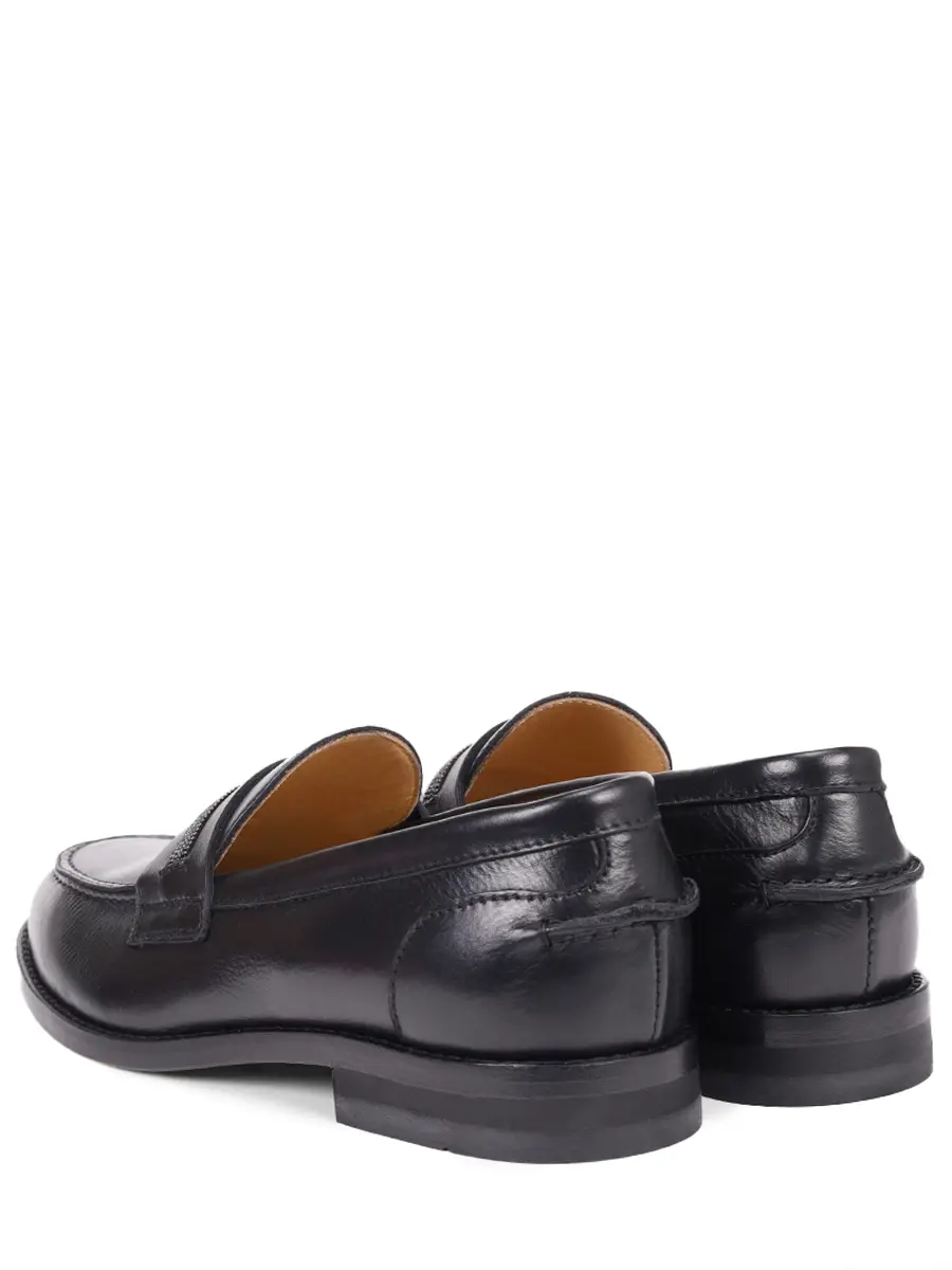 Лоферы кожаные