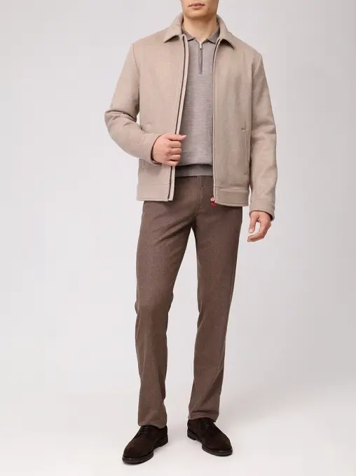 Поло из шерсти и шелка BERTOLO LUXURY MENSWEAR