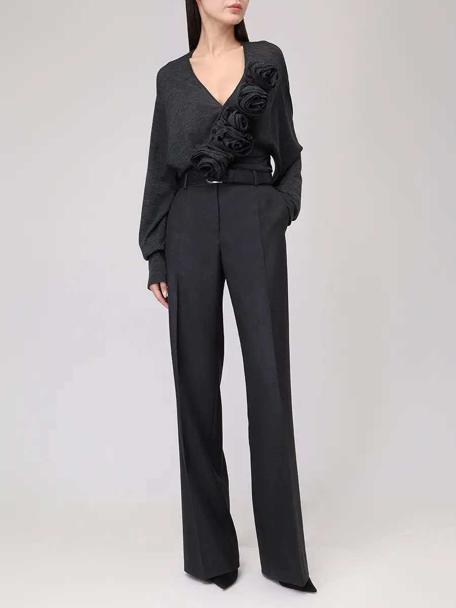 Пуловер шерстяной