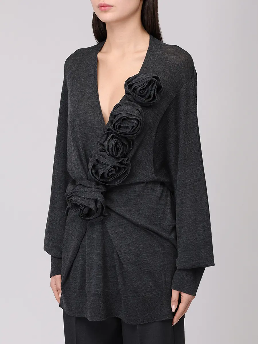 Пуловер шерстяной