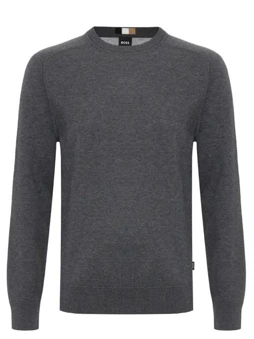 Джемпер из хлопка и шерсти BOSS