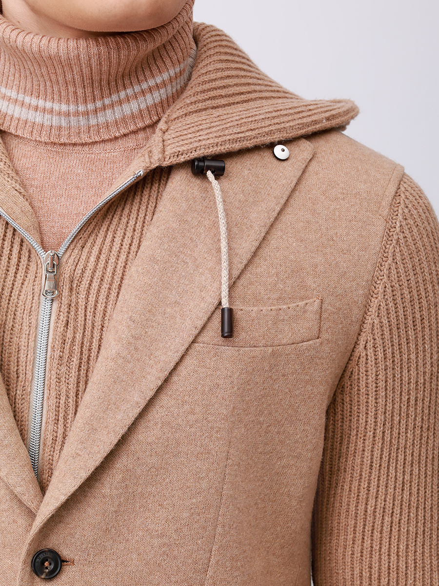 Пиджак комбинированный