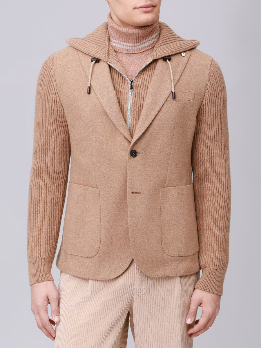 Пиджак комбинированный