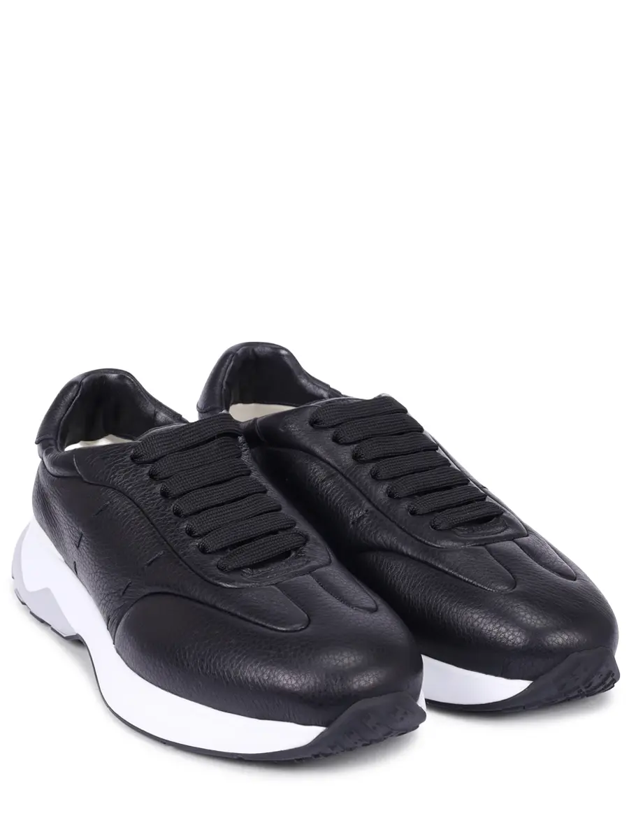 Кроссовки кожаные