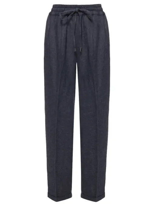 Брюки из кашемира и хлопка KITON