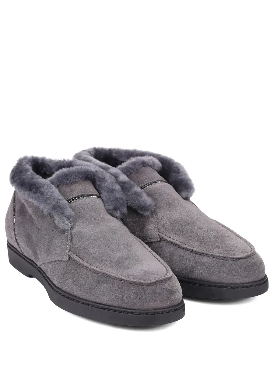 Ботинки замшевые на меху