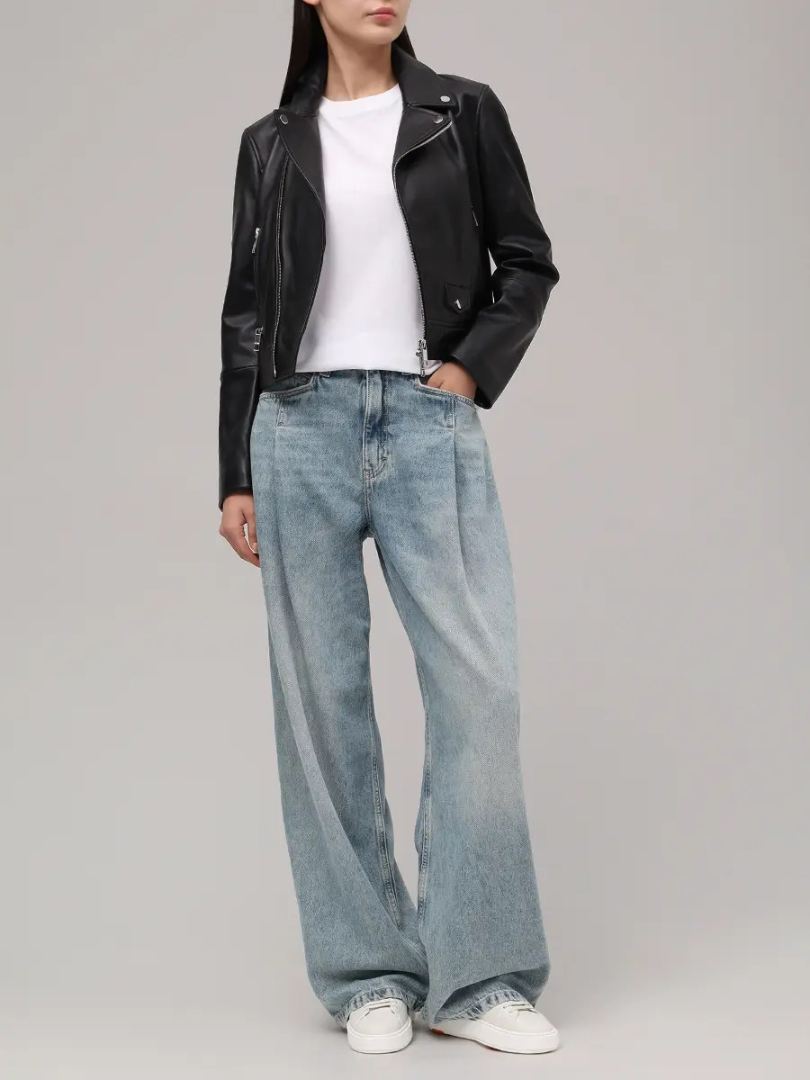 Джинсы хлопковые C Slouchy Pleated