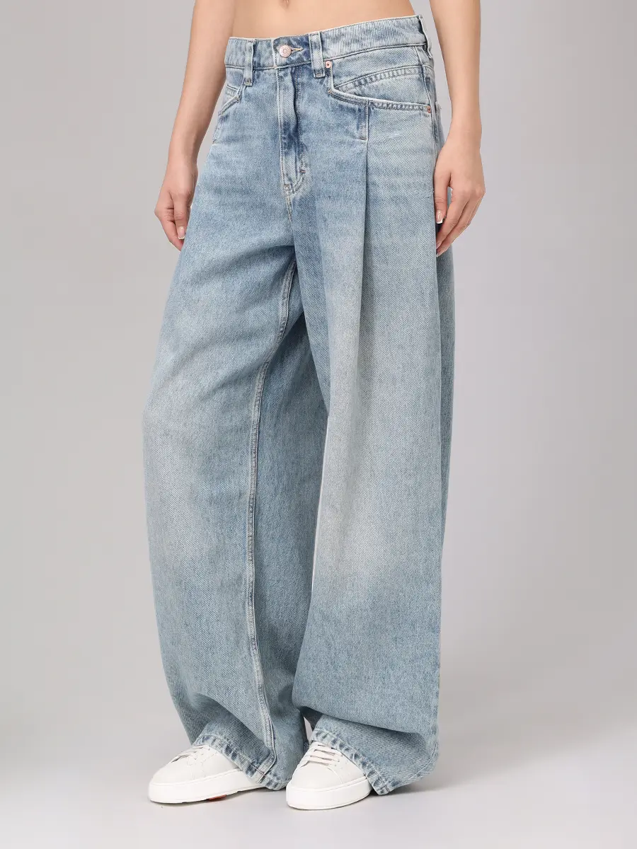 Джинсы хлопковые C Slouchy Pleated