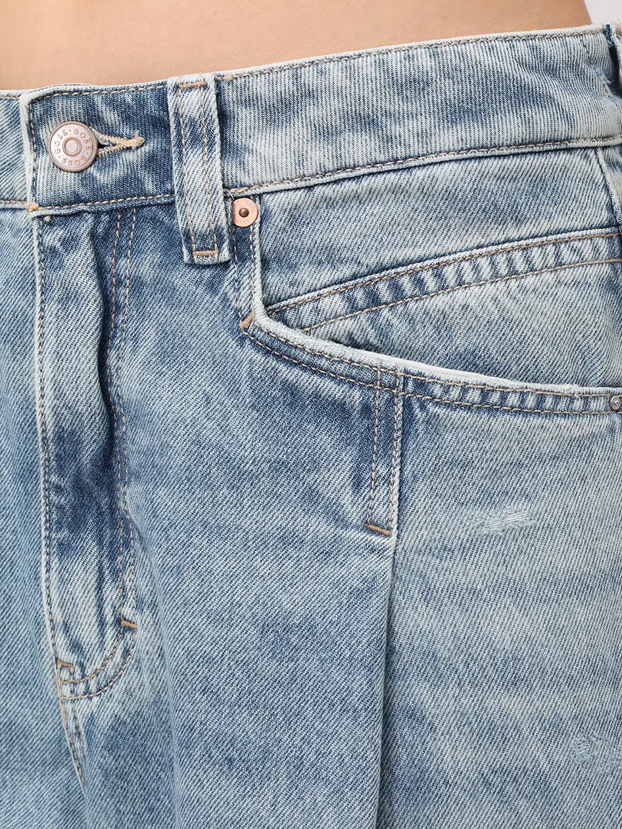 Джинсы хлопковые C Slouchy Pleated